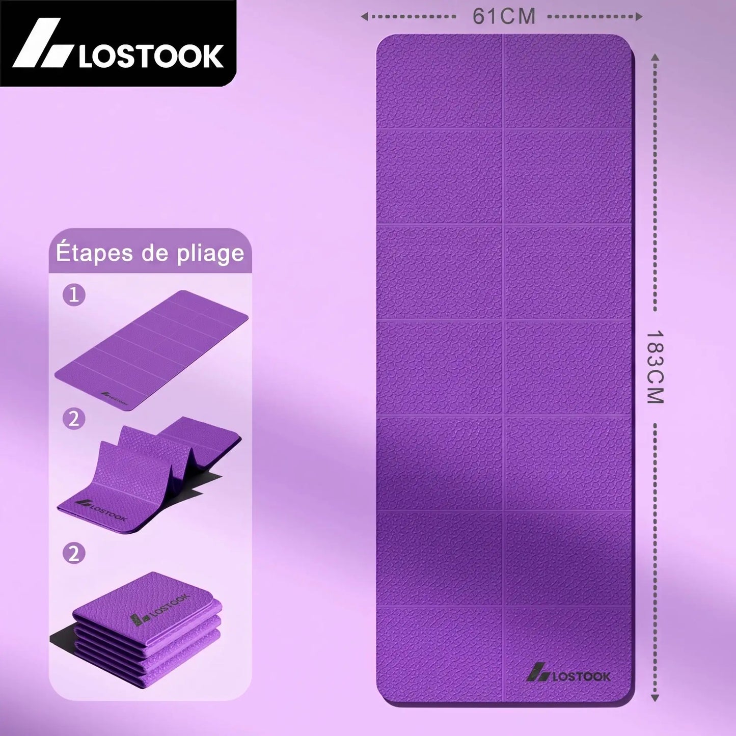 Tapis de Yoga pliable | Ultra - léger - Yoga Zenitude