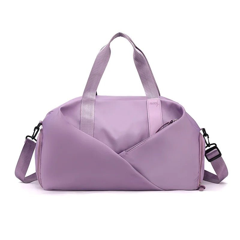 sac de sport spacieux mauve yoga zenitude