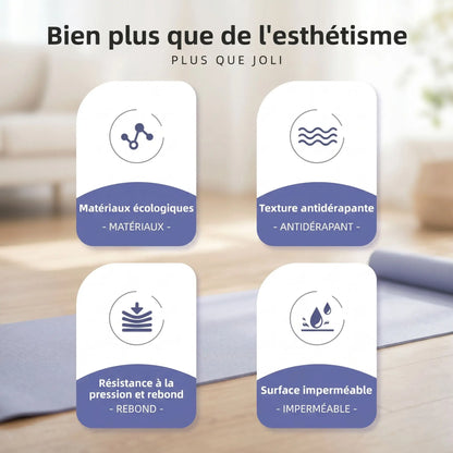 Tapis de yoga antidérapant | Confort Articulaire - Yoga Zenitude