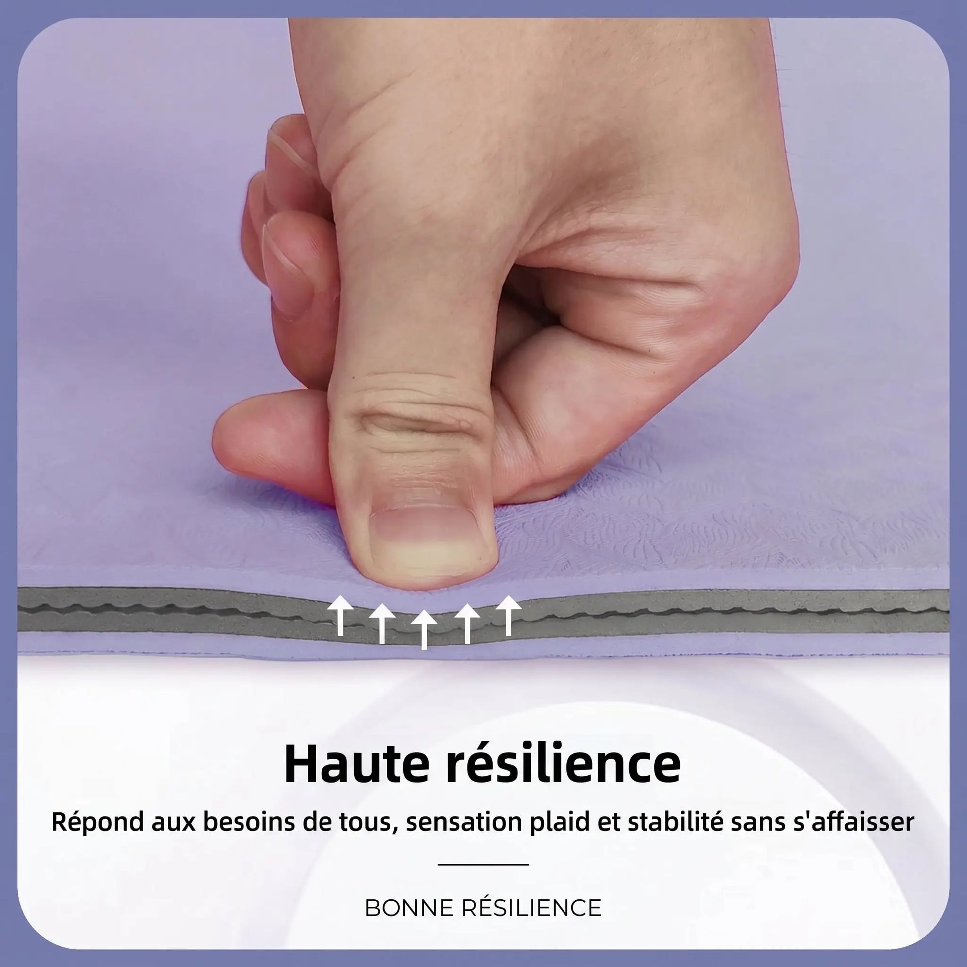 Tapis de yoga antidérapant | Confort Articulaire - Yoga Zenitude