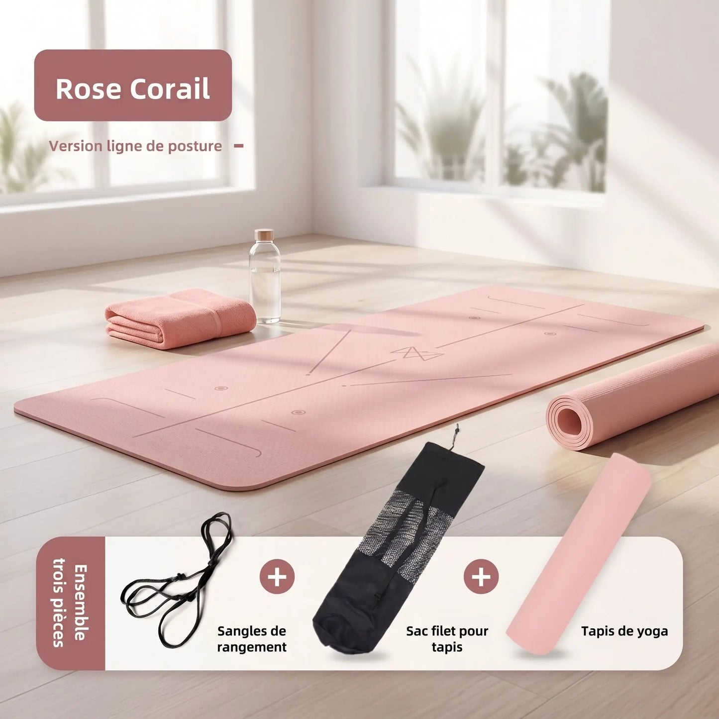 Tapis de yoga antidérapant | Confort Articulaire - Yoga Zenitude