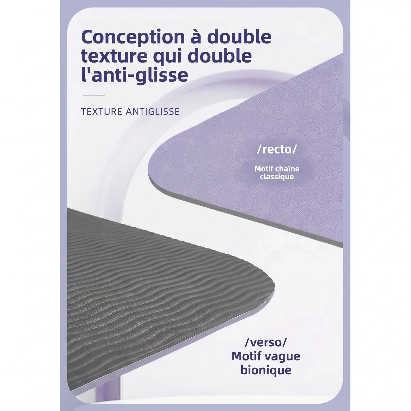 Tapis de yoga antidérapant | Confort Articulaire - Yoga Zenitude