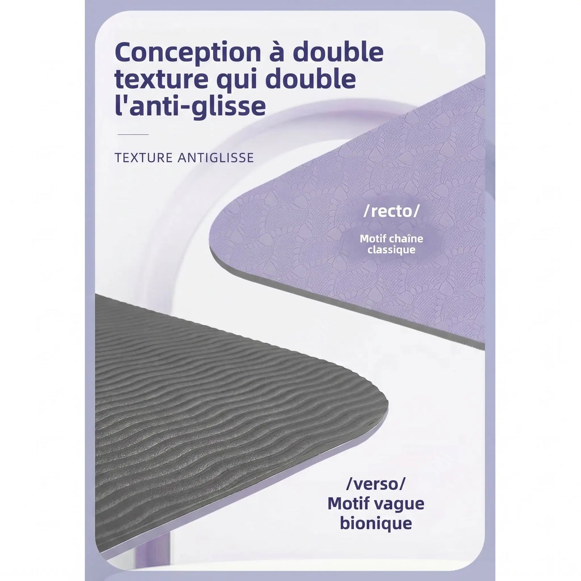 Tapis de yoga antidérapant | Confort Articulaire - Yoga Zenitude