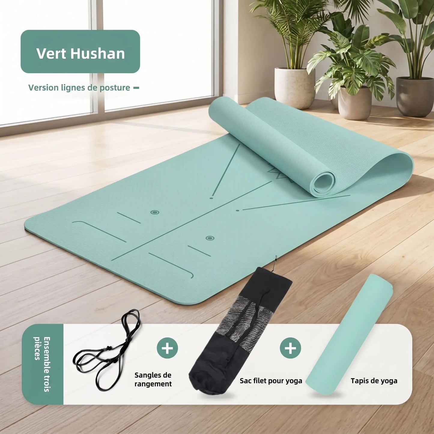 Tapis de yoga antidérapant | Confort Articulaire - Yoga Zenitude