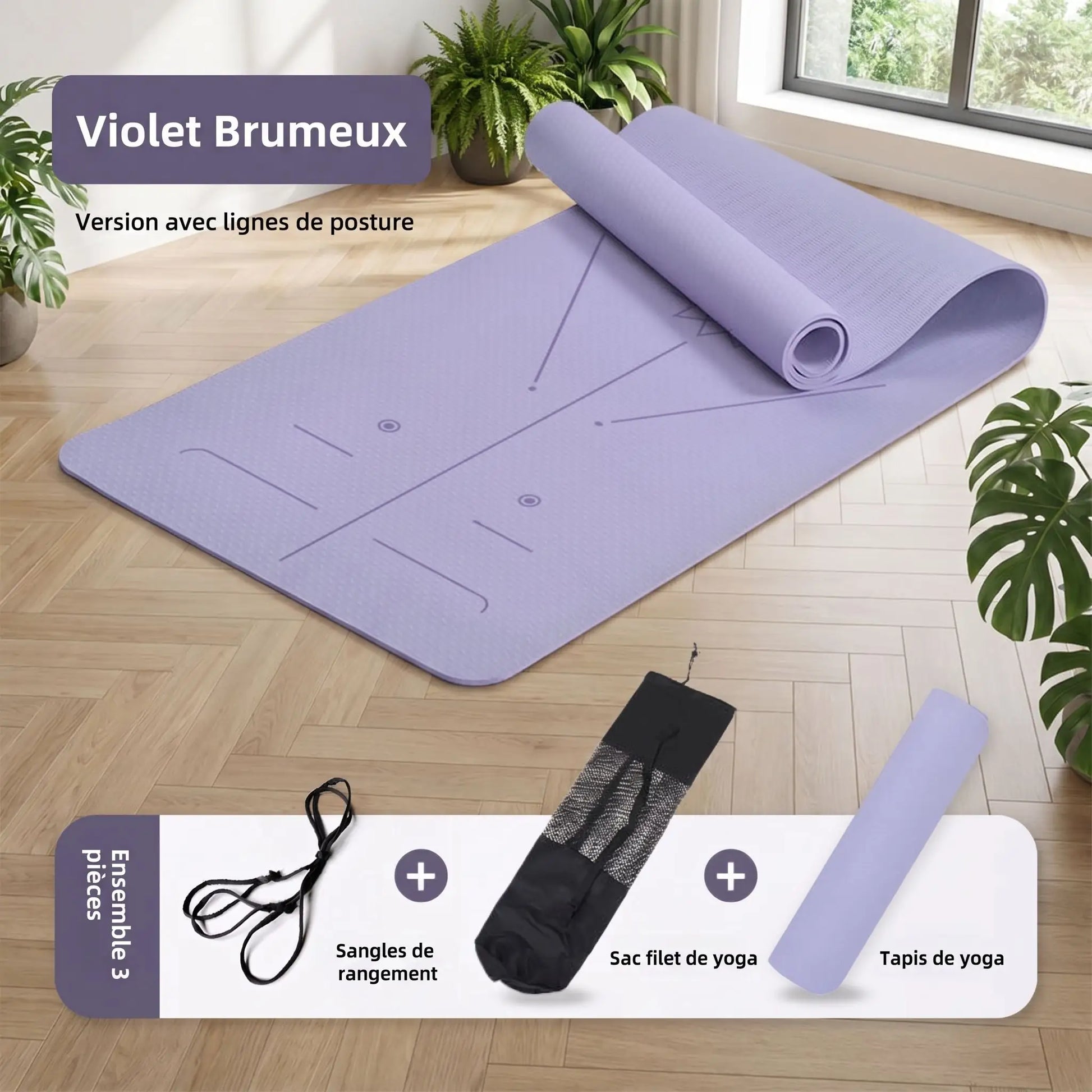 Tapis de yoga antidérapant | Confort Articulaire - Yoga Zenitude