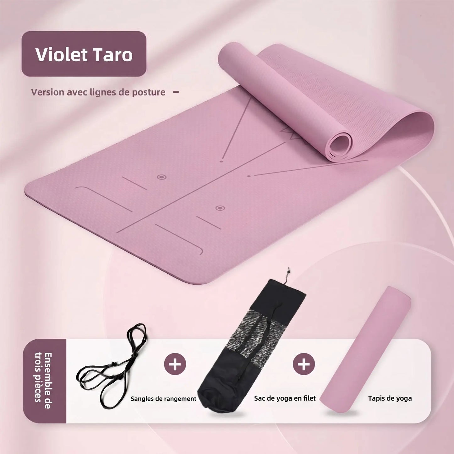 Tapis de yoga antidérapant | Confort Articulaire - Yoga Zenitude