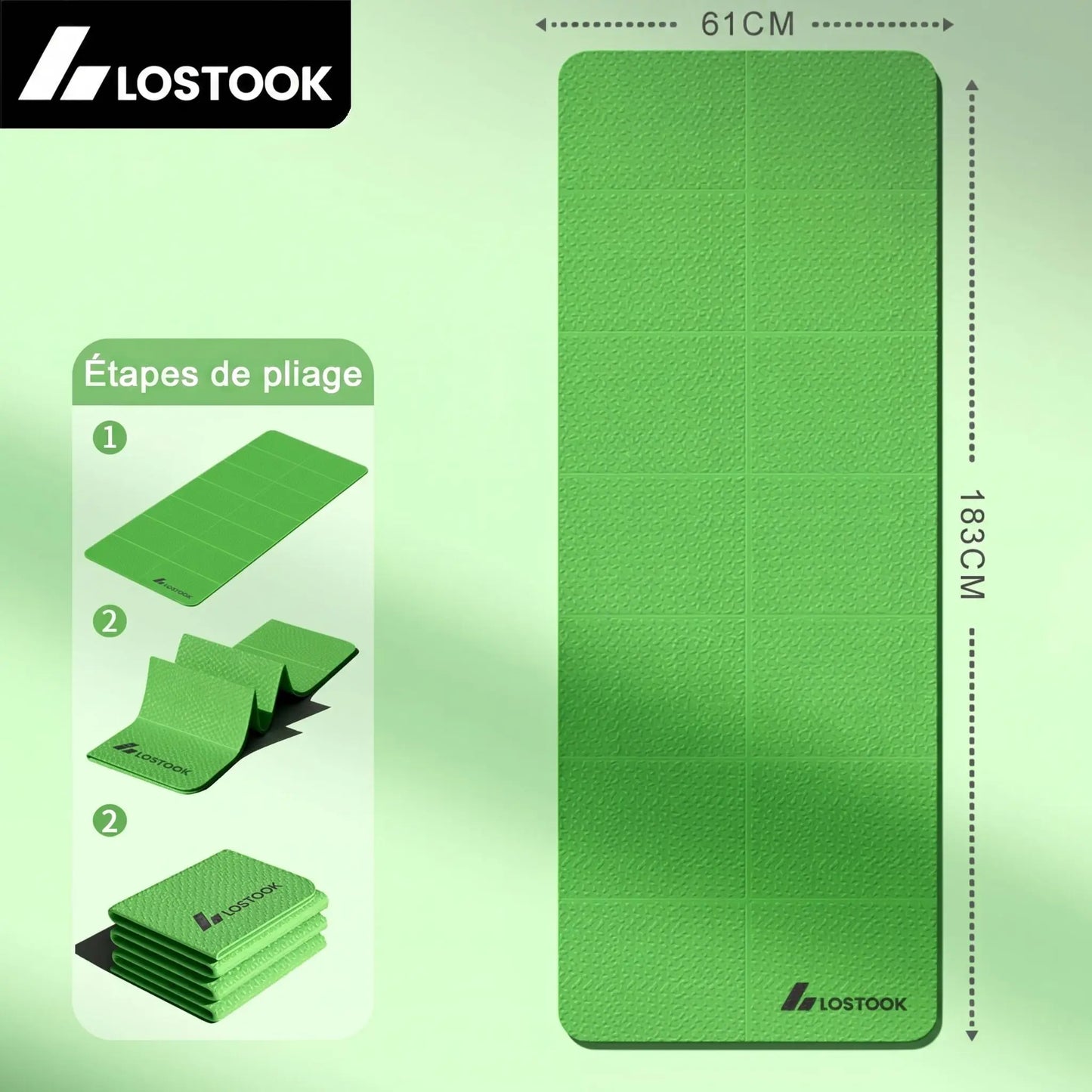 Tapis de Yoga pliable | Ultra - léger - Yoga Zenitude