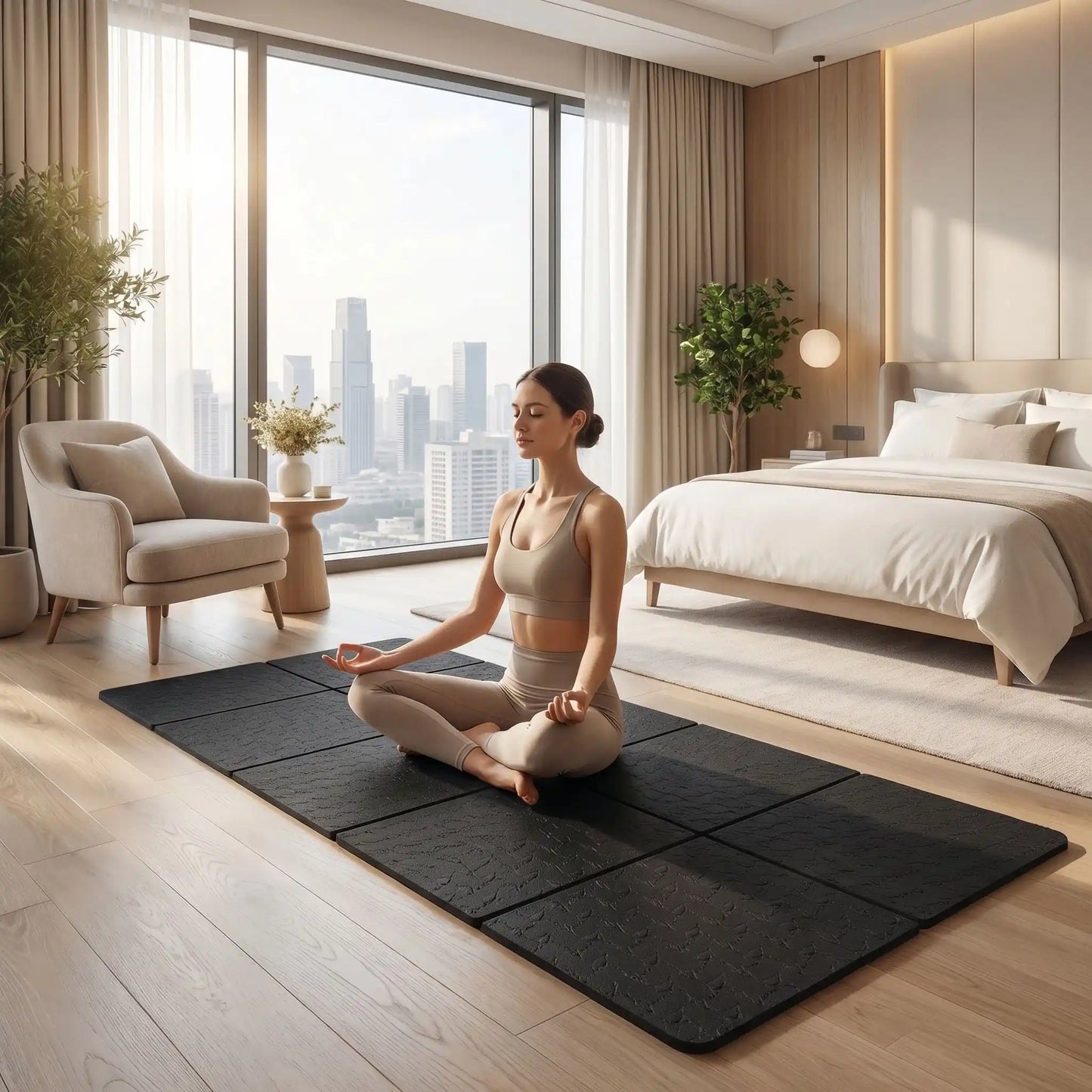 Tapis de yoga pliable | Ultra - léger TPE écologique - Yoga Zenitude