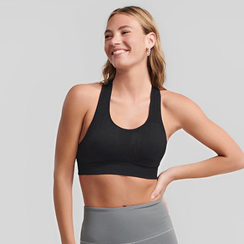 Brassières sport femme noir yoga zenitude