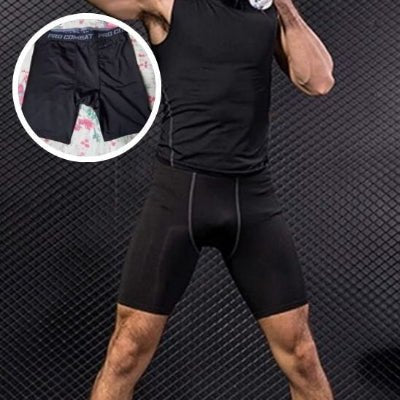 legging homme noir short moulant sur cuisses yoga zenitude