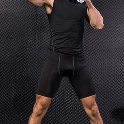 legging homme noir short moulant yoga zenitude