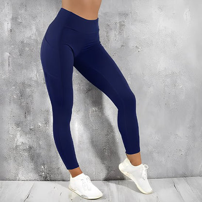 legging sport femme bleu yoga zenitude