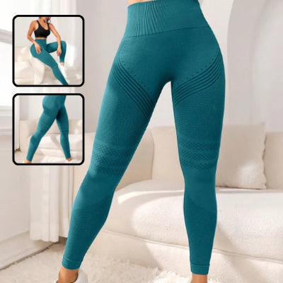 legging sport femme vert debout vue devant yoga zenitude