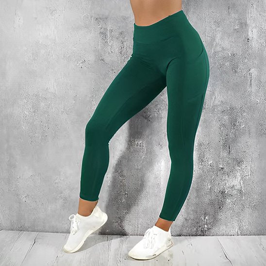 legging sport femme vert yoga zenitude