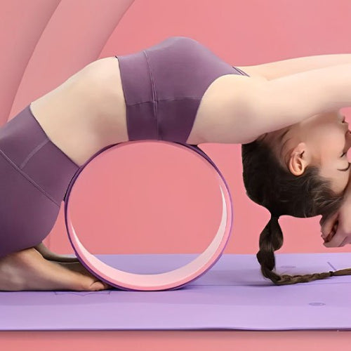 Roue de yoga violet rose yoga zenitude