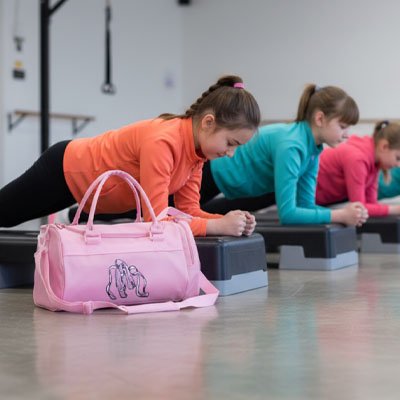 sac de sport enfant rose entrainement au gym yoga zenitude