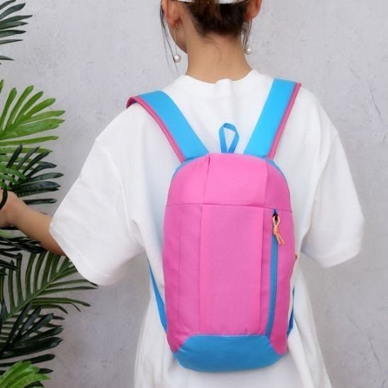 sac de sport rose sur le dos yoga zenitude