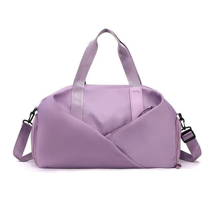sac de sport spacieux mauve yoga zenitude