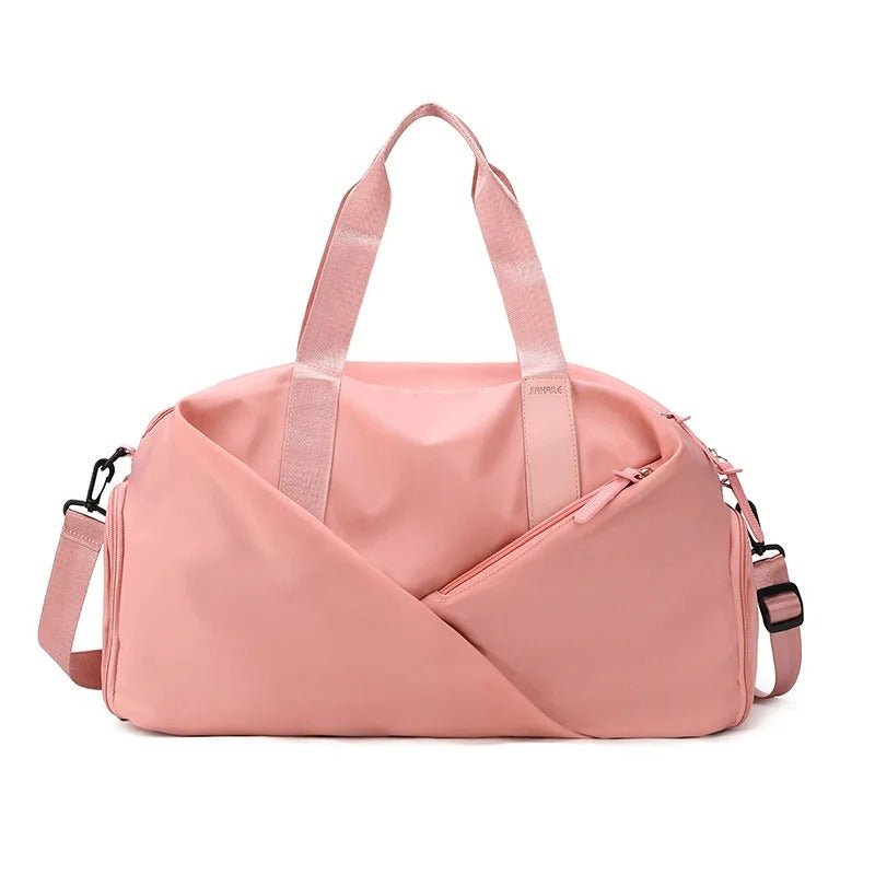 sac de sport spacieux rose yoga zenitude