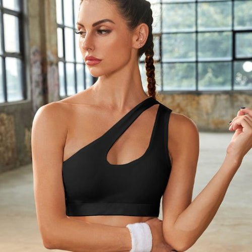 Soutien gorge sport noir femme studio yoga zenitude