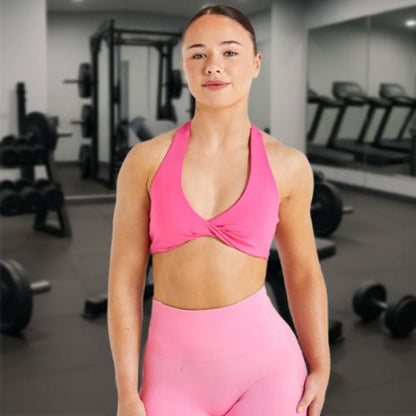 Soutien gorge sport rose yoga zenitude