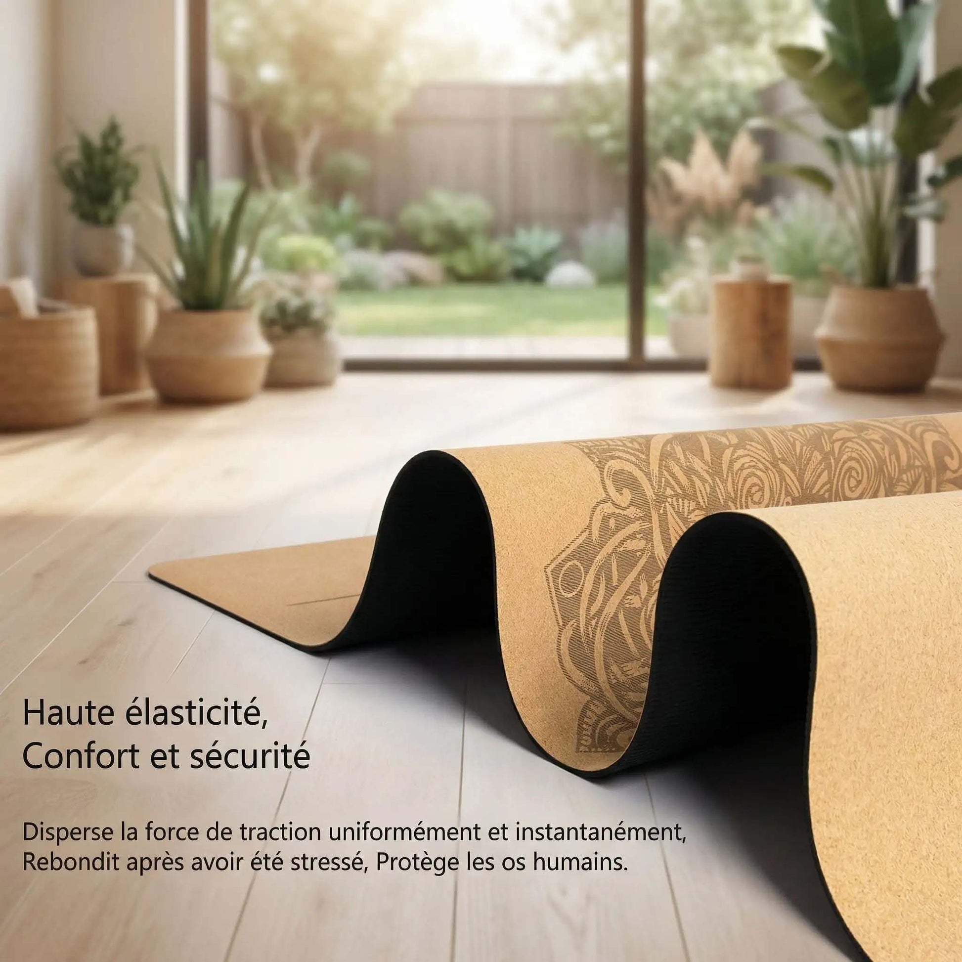 tapis de yoga en liège | Antidérapant Naturel - Yoga Zenitude
