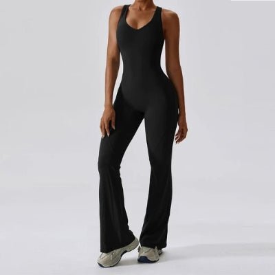 Tenue yoga noire vue devant yoga zenitude